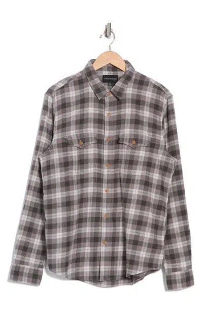 Lucky Brand Arcata Plaid Shirt In Grey Plaid