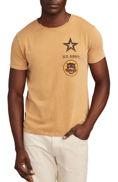 Lucky Brand Army Tank Destroyer Units Distressed Cotton Graphic T-shirt In Wood Thrush