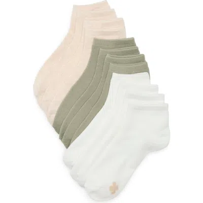 Lucky Brand Assorted 6-pack Cushioned Quarter Socks In Multi
