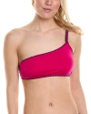 LUCKY BRAND ASYMMETRICAL BRALETTE BIKINI TOP