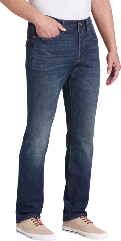 Lucky Brand Athletic Fit Straight Leg Classic Denim Jeans In Blue