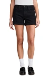 Lucky Brand Ava Cuffed Denim Shorts In Clean Black