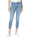 Lucky Brand Ava Record Deal Jeans Womens 18/34 Blue Denim Mid-rise Skinny Erk701 In Blue