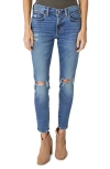 LUCKY BRAND LUCKY BRAND AVA RIPPED MID RISE SKINNY JEANS