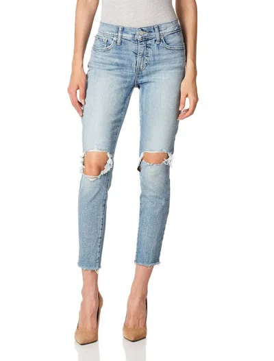 Lucky Brand Ava Skinny Jean In Willow Dest Fray In Multi