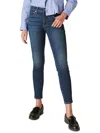 LUCKY BRAND AVA WOMENS MID-RISE DARK WASH SKINNY JEANS