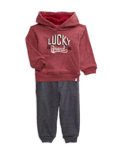 Lucky Brand Baby Boy's 2-piece Hoodie & Joggers Set In Red