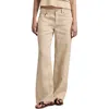 Lucky Brand Baggy Wide Leg Linen Pants In Moonstruck