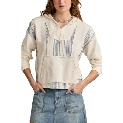 Lucky Brand Baja Hoodie In White