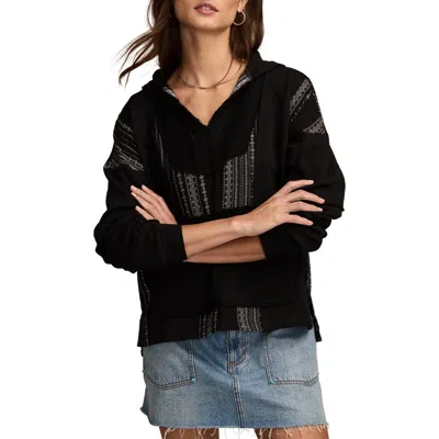 Lucky Brand Baja Hoodie In Black