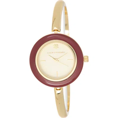 Lucky Brand Bangle Analog Watch, 28mm X 32mm In White