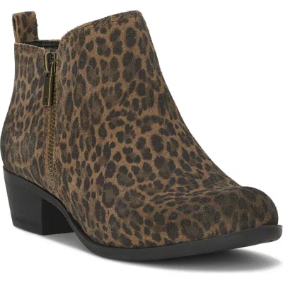 Lucky Brand Basel Bootie In Animal Print