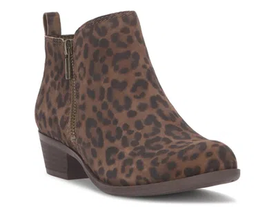 Lucky Brand Basel Bootie In Brown
