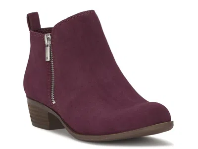 Lucky Brand Basel Bootie In Burgundy
