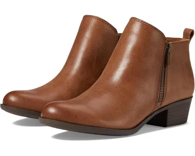 Lucky Brand Basel Bootie Women's Brown Leather Side Zip Boots Jobb1230