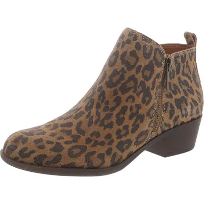 Lucky Brand Basel Womens Booties Ankle Boots In Brown