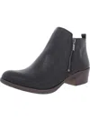 LUCKY BRAND BASEL WOMENS OILED SUEDE BOOTIES ANKLE BOOTS