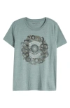 LUCKY BRAND BE MINDFUL BE GRATEFUL SNAKE GRAPHIC T-SHIRT