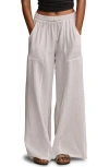 Lucky Brand Women's Beachy Gauze Pant In White