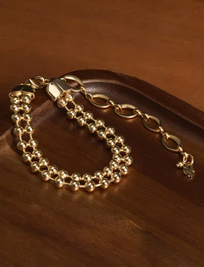 Lucky Brand Bead Chain Bracelet In Silver