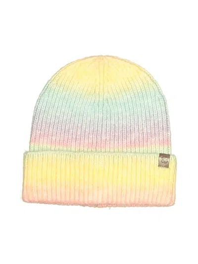Pre-owned Lucky Brand Beanie Hat In Yellow