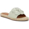 Lucky Brand Biricha Slide Sandal In Peppermint Green Leather