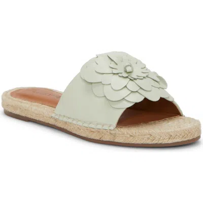 Lucky Brand Biricha Slide Sandal In Peppermint Green Leather