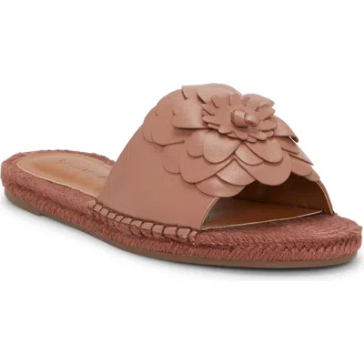 Lucky Brand Biricha Slide Sandal In Rose Dusk Leather