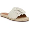 Lucky Brand Biricha Slide Sandal In Tusk Leather