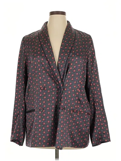 Pre-owned Lucky Brand Blazer Jacket In Gray