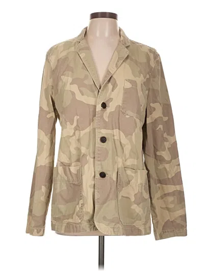 Pre-owned Lucky Brand Blazer Jacket In Tan
