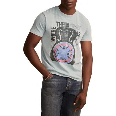 Lucky Brand Blue Grass Guitar Cotton Graphic T-shirt In Multi