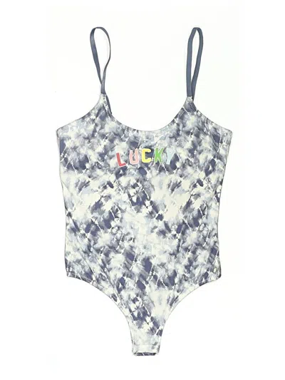 Pre-owned Lucky Brand Bodysuit In Blue