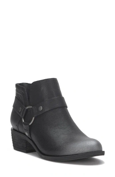 Lucky Brand Boltin Bootie In Black Billy Leather