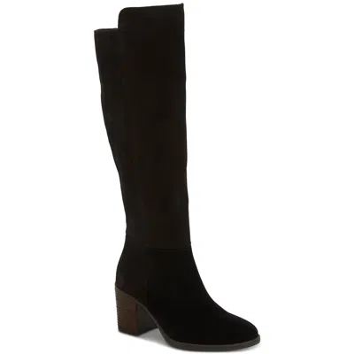 Lucky Brand Bonnay Womens Extra Wide Calf Suede Knee-high Boots In Multi