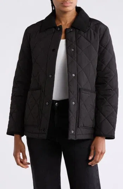 Lucky Brand Boxy Diamond Quilted Jacket In Multi