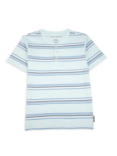 Lucky Brand Kids' Boy's Striped Cotton Henley