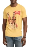 Lucky Brand Budweiser Clydesdale Horse Cotton Graphic T-shirt In Golden Glow