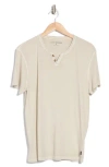 Lucky Brand Burnout Notch Neck T-shirt In Peyote