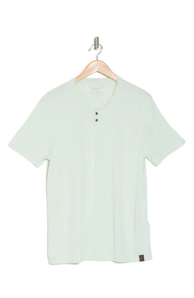 Lucky Brand Button Notch Neck T-shirt In Misty Jade
