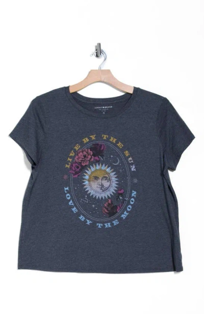 Lucky Brand By The Moon Graphic T-shirt In Phantom