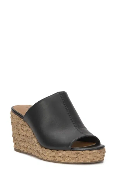Lucky Brand Cabriah Wedge Slide Sandal In Black