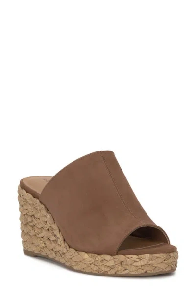Lucky Brand Cabriah Wedge Slide Sandal In Brown