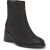 Lucky Brand Caddier Bootie In Black Oily Nubuck