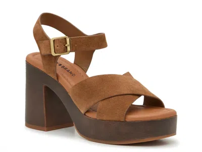 Lucky Brand Calby Platform Sandal In Brown