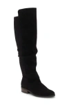 Lucky Brand Womens Bonnay Knee High Block Heel Boots Regular Wide Extra Wide Calf In Black