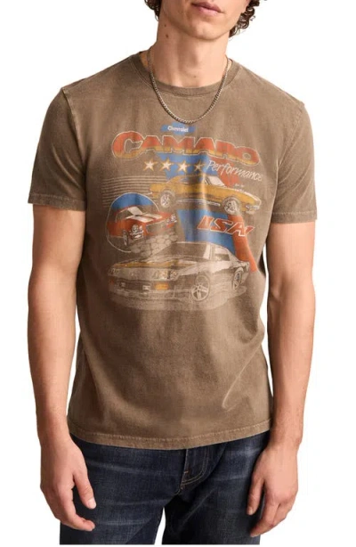 Lucky Brand Camaro Cotton Graphic T-shirt In Brown