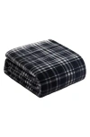 Lucky Brand Camper Plaid Throw Blanket In Black