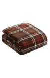 Lucky Brand Camper Plaid Throw Blanket In Brown