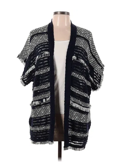 Pre-owned Lucky Brand Cardigan Sweater In Black